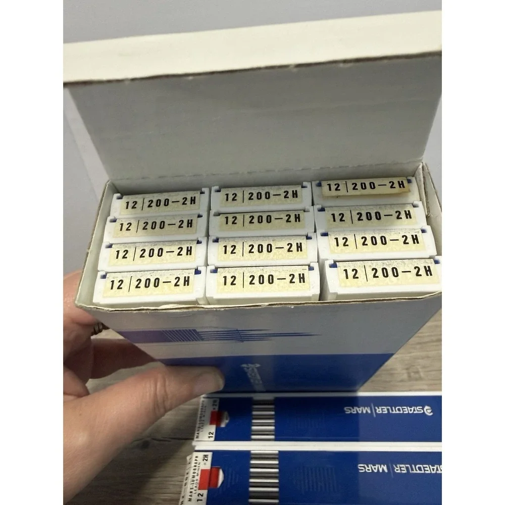 14 Dozen Staedtler Mars Lumograph 2H (200-2H) Drafting Pencil Lead 168 Total NEW